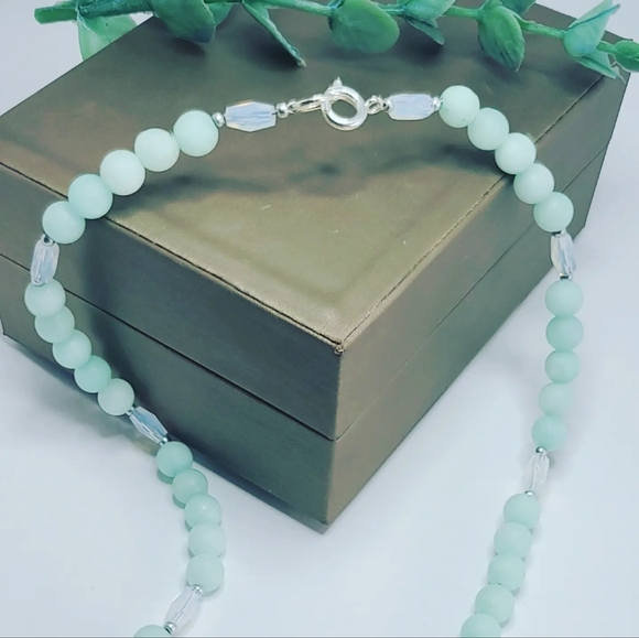Amazonite Necklace 6 mm - Picture 4 of 4